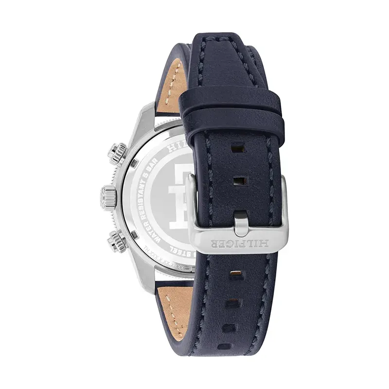 Tommy Hilfiger TH85 Blue Dial Leather Men's Watch Watch- 1792187